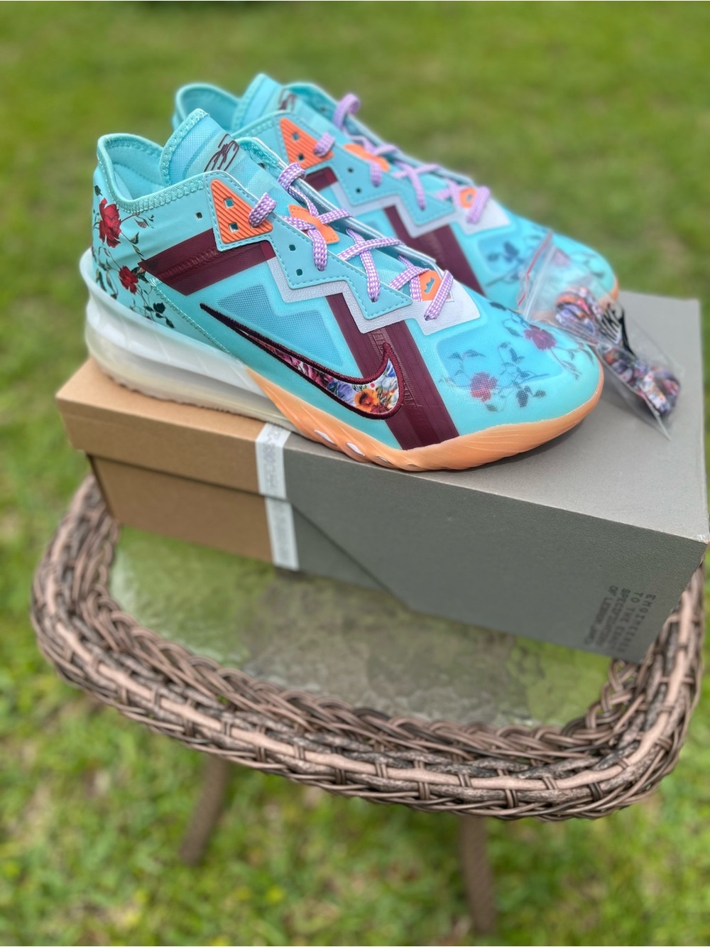 Nike LeBron 18 Low Mimi Plange Higher Learning Size 13 Rare w/ Box